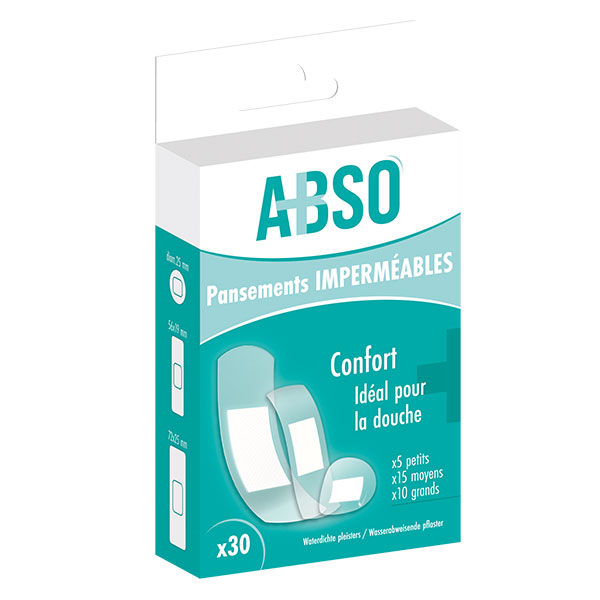 ABSO Pansements imperméables - Boîte de 30