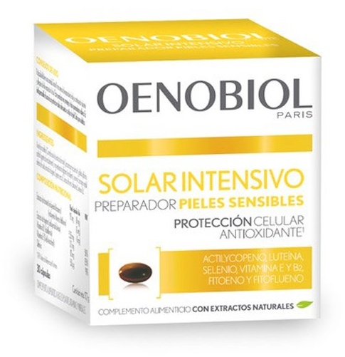 Oenobiol Solar Intensivo Nutriprotección Pieles Claras 30 Cápsulas