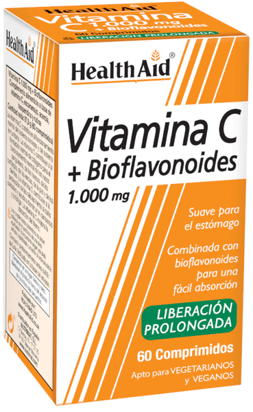 Health Aid Vitamina C + 1000mg Bioflavonoides 60 Comprimidos