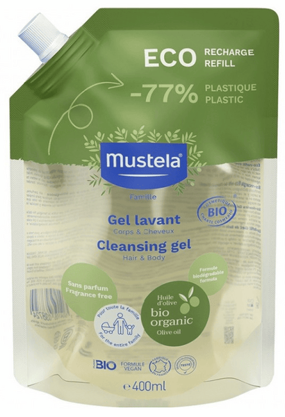 Mustela Gel Champú Bio Eco-Refill 400 Ml - Imagen 2