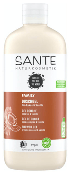 Sante Gel de Ducha Family Coco y Vainilla BIO Vegano 500 ml
