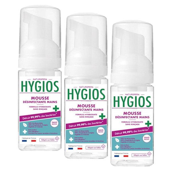 Mousse Désinfectante Mains - 50ml - Lot de 3