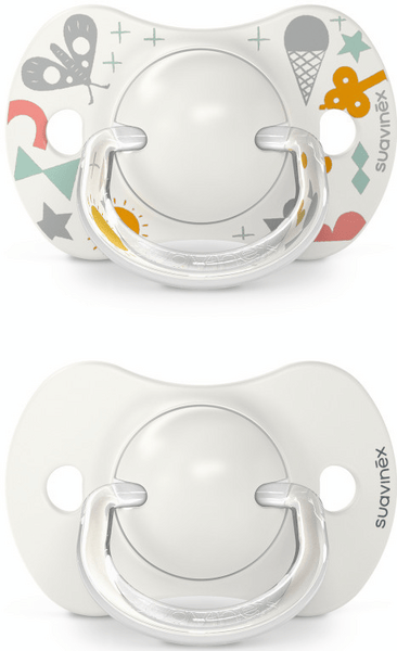 Suavinex Chupete Tetina Fisiológica SX Pro Silicona Walk Gris 0-6m 2 uds