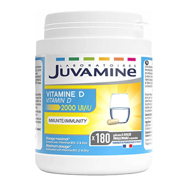 Vitamine D 2000 UI 180 gélules