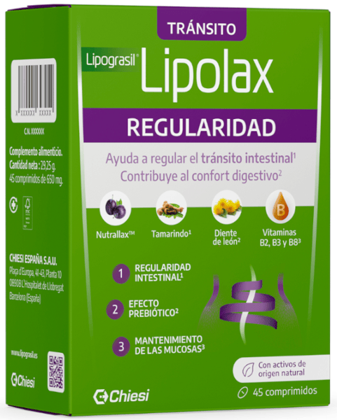 Lipograsil Lipolax Regularidad 45 Comprimidos