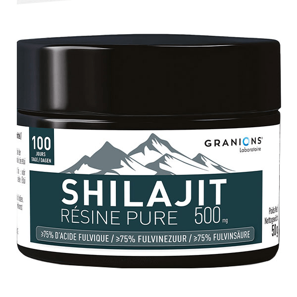 Granions Shilajit Résine 500mg Energie Cerveau Immunité 50g 100 jours 4