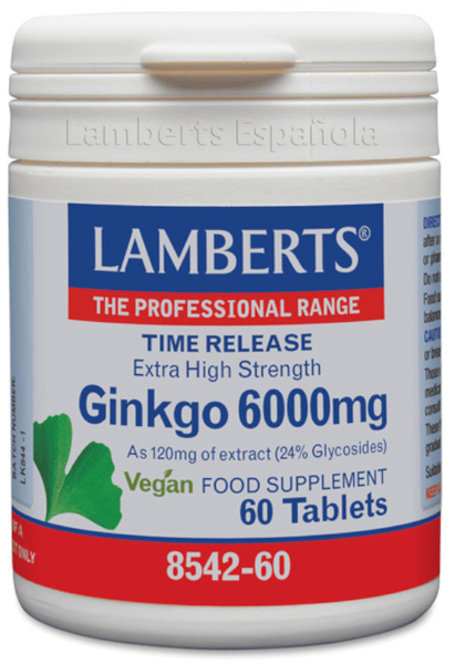 Lamberts 5 X Ginkgo 6000Mg 60 Tabletas - Imagen 3