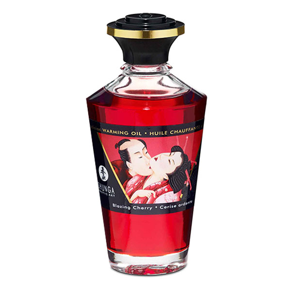 Huile Chauffante Aphrodisiaque - Cerise Ardente - 100ml