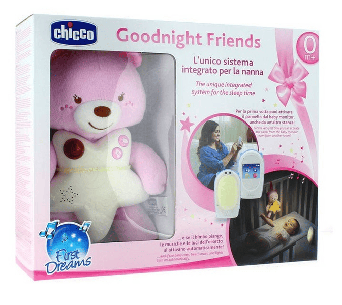 Chicco Monitor Bebé con Panel de Cuna Rosa