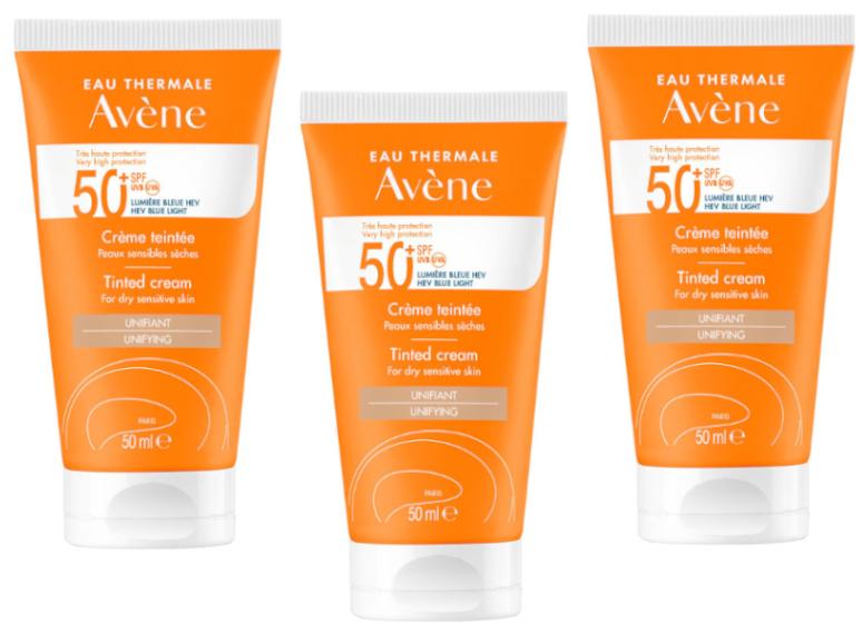 Imagen de Avène Crema Solar SPF50+ Color 3x50 ml en OfertitasTOP