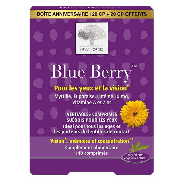 Blueberry 120 comprimés + 20 comprimés Offerts 3