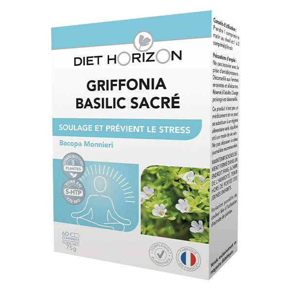 Duo Griffonia Basilic Sacré 60 comprimés
