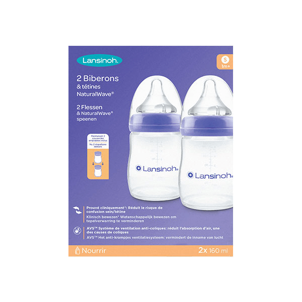 2 Biberons et tétines NaturalWave ® 160ml 4