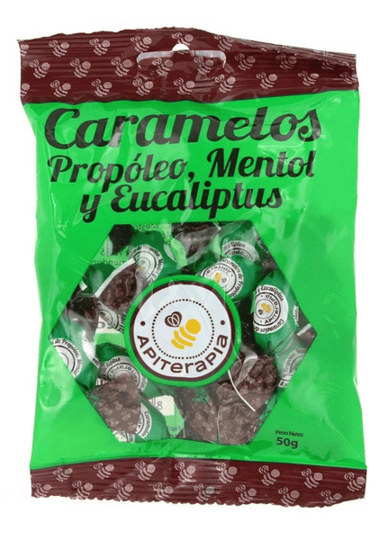 La Obrera Caramelo de Propoleo Mentol y Eucaliptus 50 gr