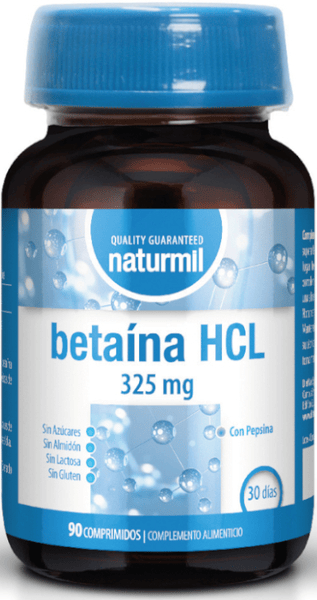 Naturmil Betaína HCL 325mg 90 Comprimidos