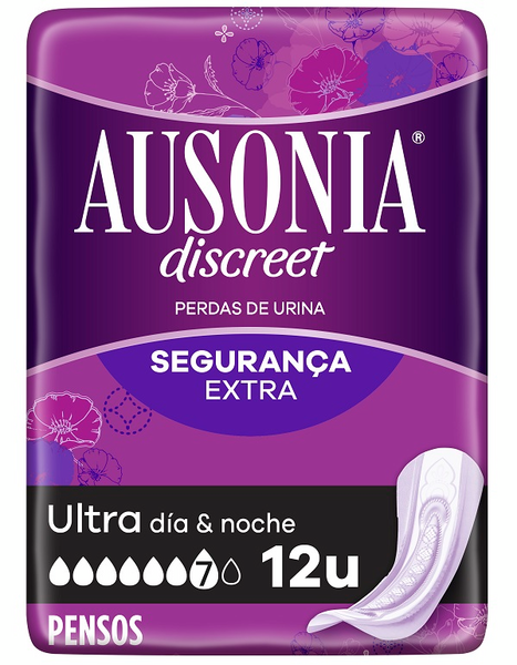 Ausonia Discreet Ultra Noche 12 Unidades