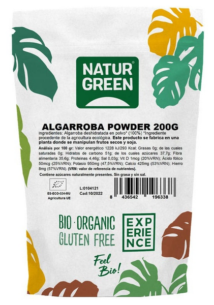 NaturGreen Experience Algarroba Powder Bio Sin Gluten 200g