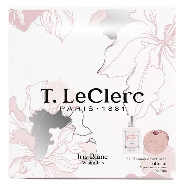 coffret parfum iris blanc 50ml et ceramique parfumee iris - blanc