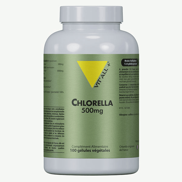 Chlorella Biologique 500mg Bio - 100 gélules végétales