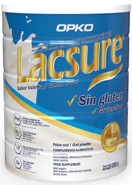 Lacsure Vainilla Polvo 800 Gr