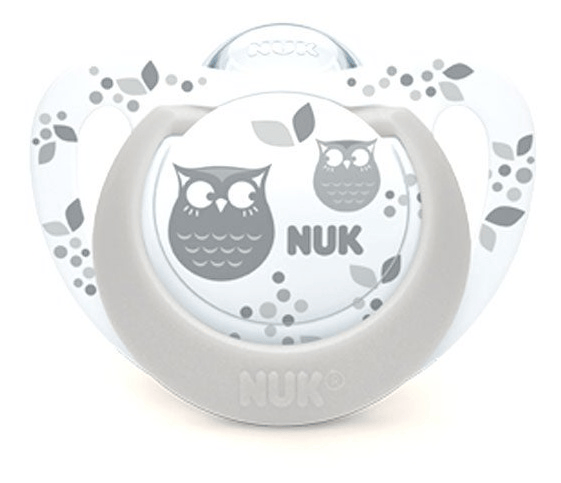 Nuk Chupete Genius Silicona 0-6m Blanco y Gris