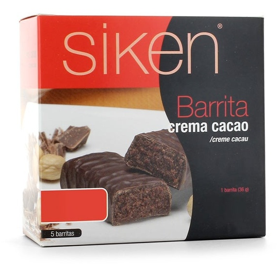 Siken Diet Barritas Crema Cacao 5uds