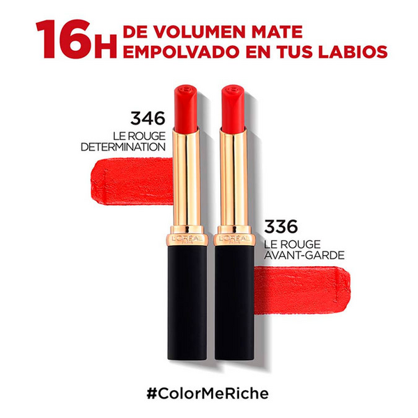 LOréal Paris Barra De Labios Color Riche Intense Volume Mate 346 Rouge Determin