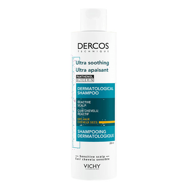 Dercos Shampoing Dermatologique Ultra Apaisant Cheveux Secs 200ml 4