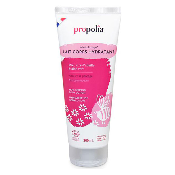 Bio Lait corps hydratant, Miel, cire d'abeille & aloe vera 200ml