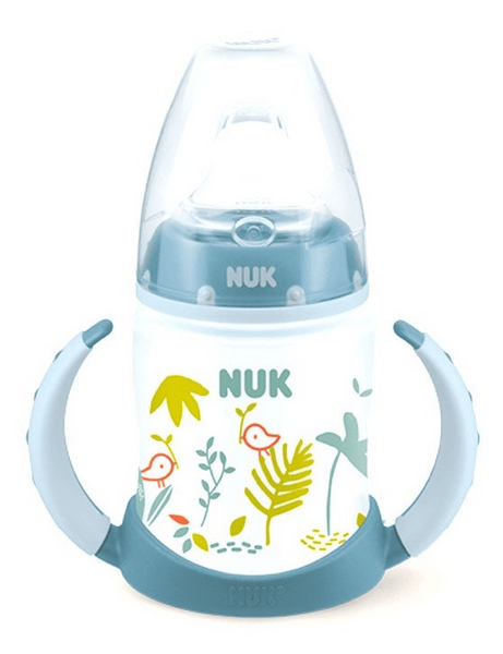 Nuk Biberón First Choice Entrena Jungle Silicona 6-18m 150 ml Azul