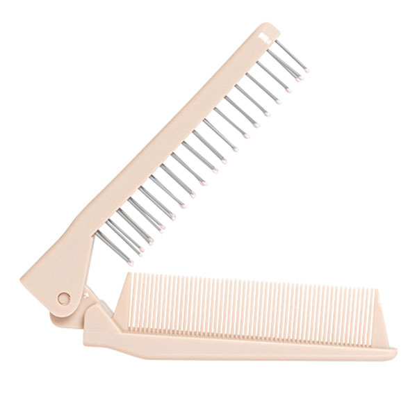Horizane Santé - Peigne Brosse à Cheveux Pliable Beige - Compact & Pratique