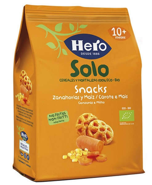 Hero Solo Snacks Zanahoria Y Maíz +10m 50g