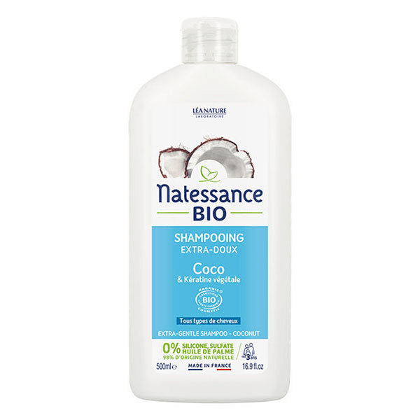 Shampoing Extra-Doux Coco Bio et Kératine Végétale 500ml 6
