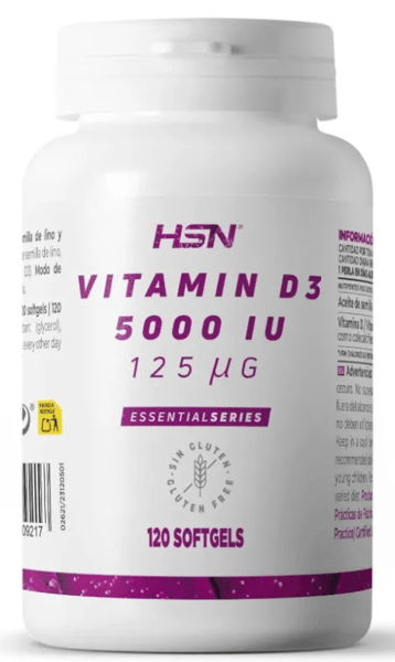 HSN Vitamina D3 5000UI 120 Perlas