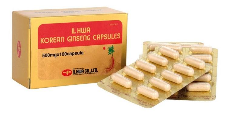 Imagen de IL HWA Ginseng Coreano cápsulas 100 cápsulas en OfertitasTOP
