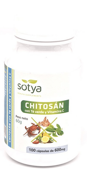 Sotya Chitosán + Té Verde 100 Cápsulas 500 Mg