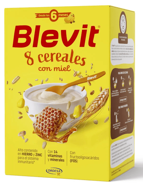 Blevit Papilla 8 Cereales con Miel +6m 500 gr