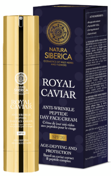 Natura Siberica Royal Caviar Crema Día Antiarrugas Péptidos SPF20 50 Ml