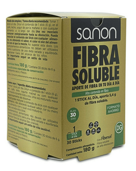 Sanon Fibra Soluble 30 Sticks - Imagen 3