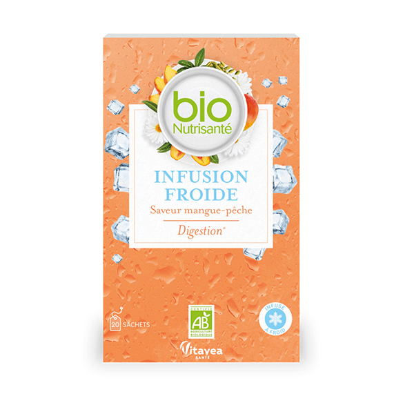 BioNutrisanté Infusion Froide Digestion Mangue Pêche 20 sachets 4