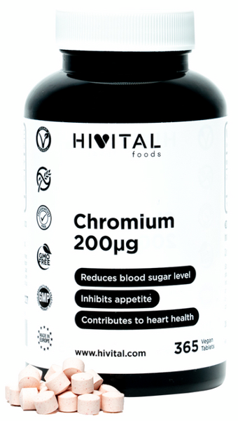 Hivital Cromo 200 Mcg 365 Tabletas