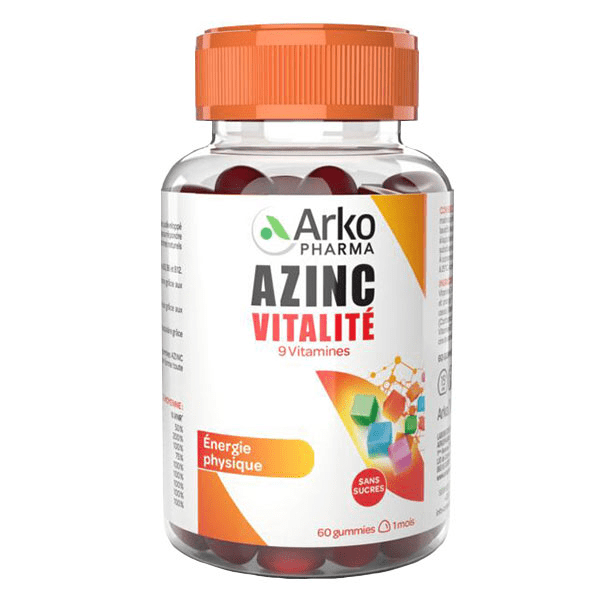 Azinc Adultes 9 Vitamines 60 gummies 3