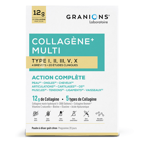 Granions - Multi Collagène + 5 Types de Collagene - 260g