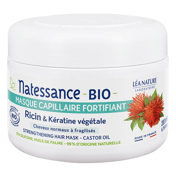 Masque Capillaire Fortifiant Ricin et Kératine Bio 200ml 5