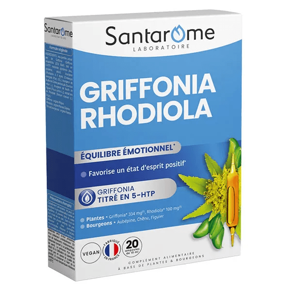 Santarome Phyto - Griffonia Rhodiola - Equilibre émotionnel - 20 ampoules 4