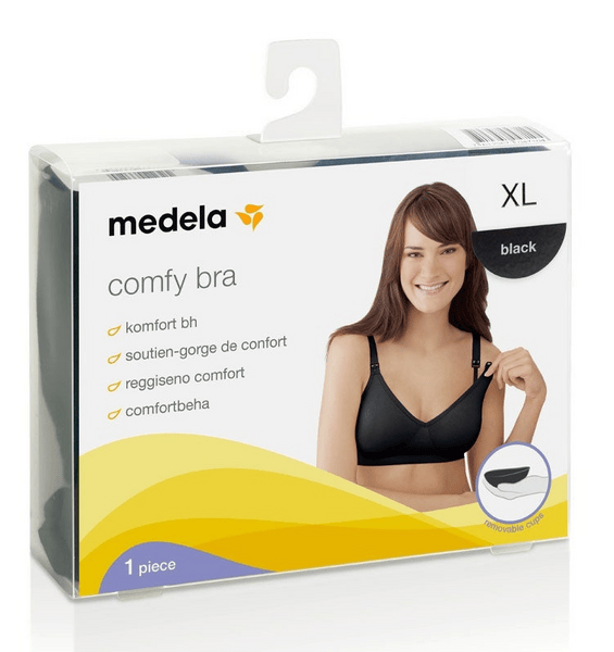 Medela Sujetador de Maternidad Comfy Talla XL Negro