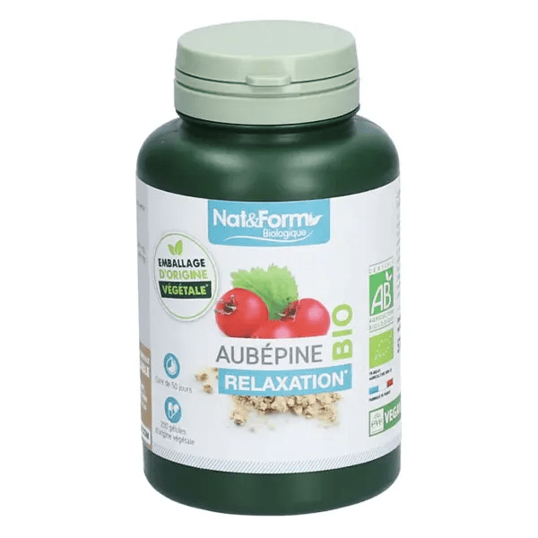 Bio Aubépine Relaxation 200 gélules végétales 2