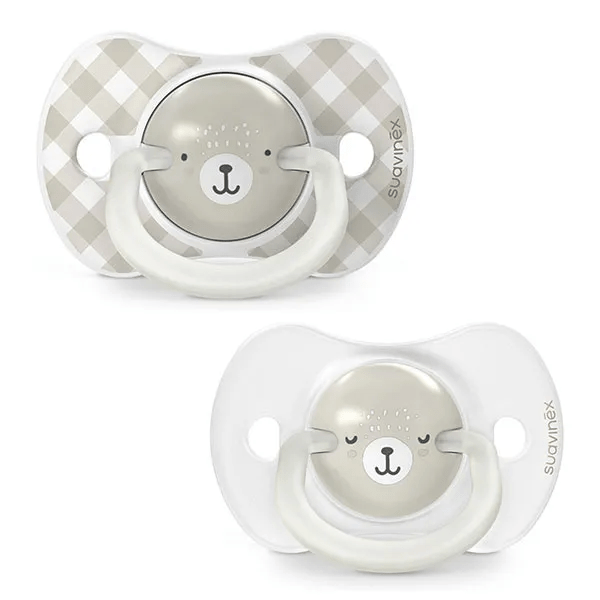 Sucettes Symétriques SXPRO 0 à 6 mois Wild&Free Night and Day Gris x2 2