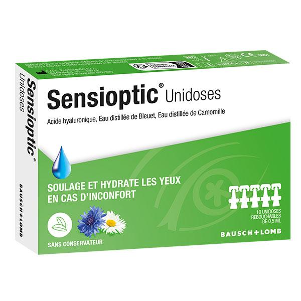 Sensioptic Unidoses Soulage et Hydrate les Yeux en Cas d'Inconfort 10 unités 3