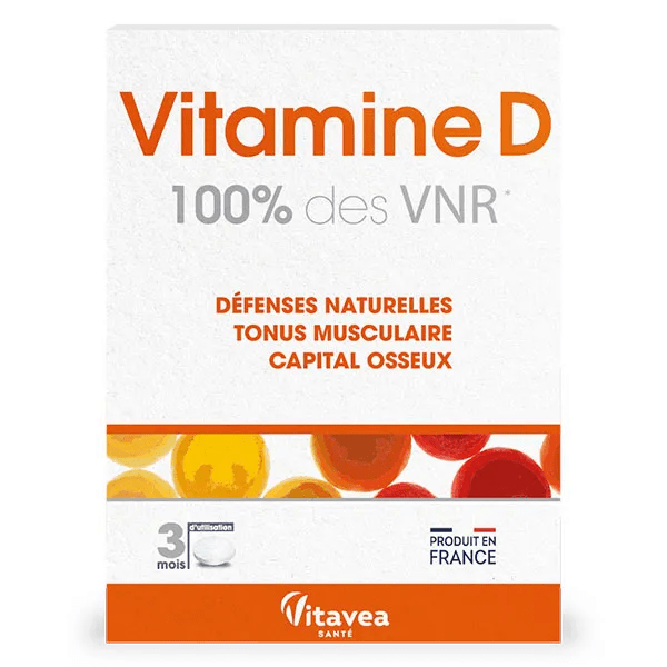 Vitamine D 100% VNR Défenses naturelles Immunité 90 comprimés 4